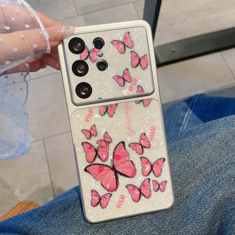 Luxury Plating Case - Luksusowe etui z motywem motyla i