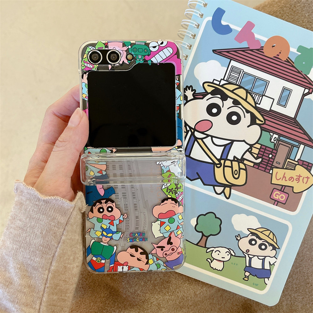 Phone Cases Z Flip 7 - Urocze Kreskówkowe Japońskie Anime Crayon Shin-chan