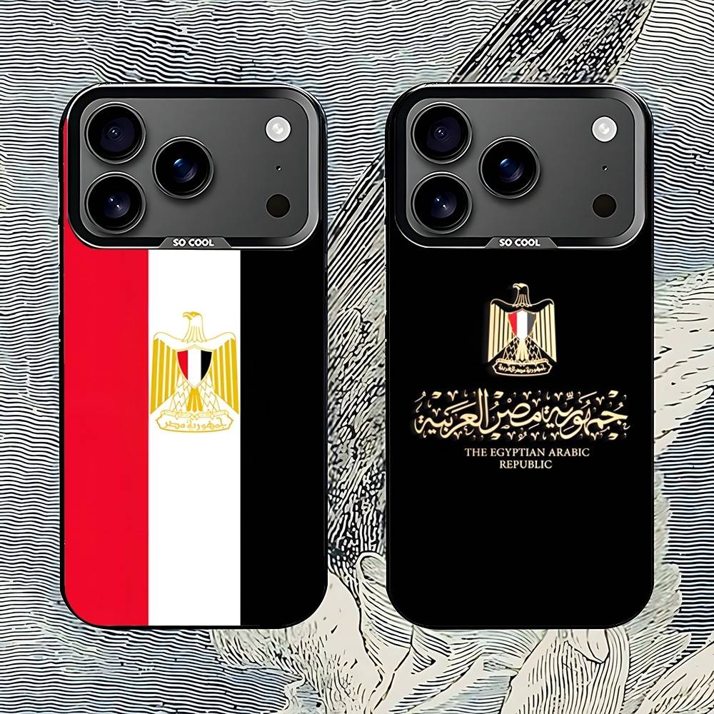 Phone Cases Egypt - Czarne etui na telefon z flagą