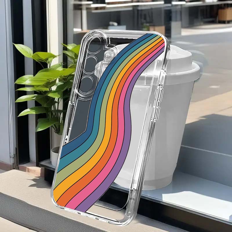 Phone Cases Samsung A14 - Kolorowe tęczowe etui na telefon Samsung