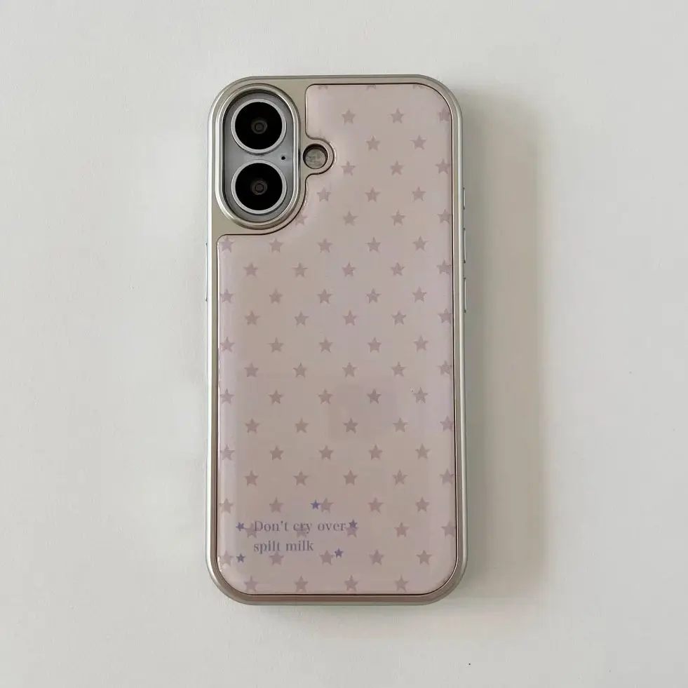 Phone Cases Pink - Koreański Ins Girl Heart Pink Star