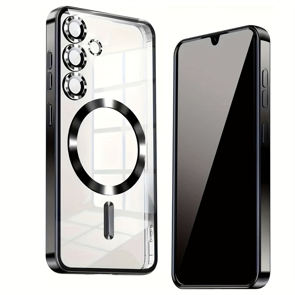 Luxury Plating Case - Luksusowe, przezroczyste etui na telefon z