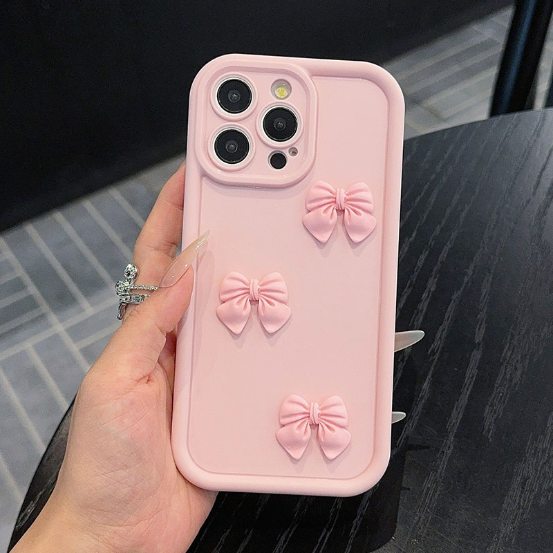 Phone Cases Pink - Różowe etui na telefon z kokardką