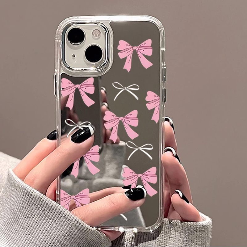 Phone Cases Pink - Urocze różowo-czarne etui na telefon z