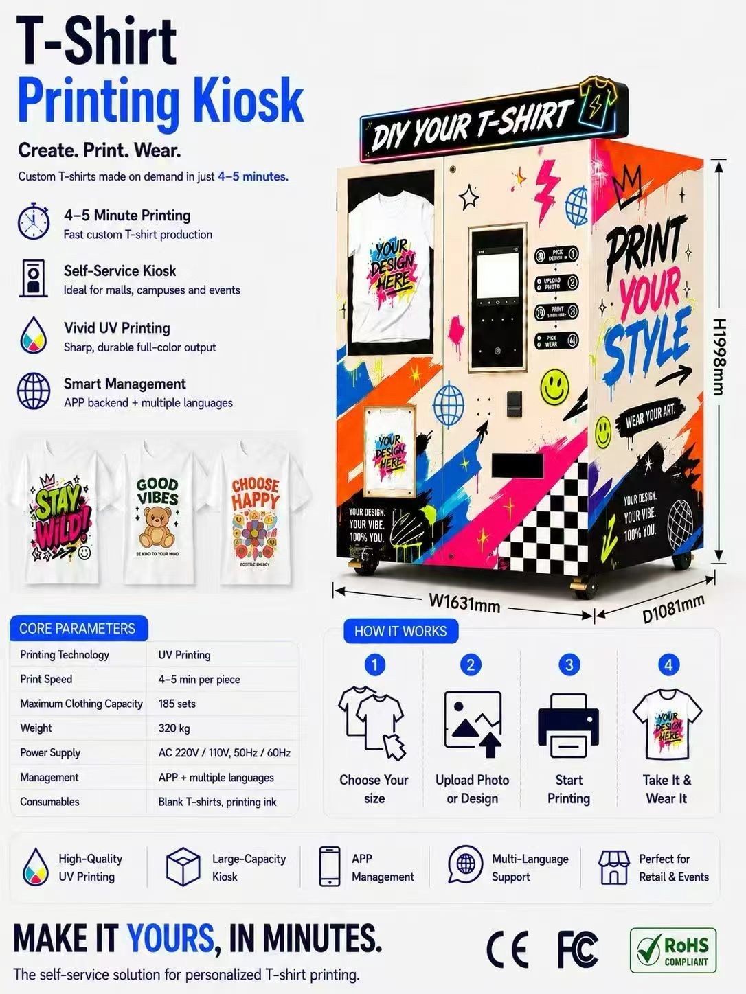 Drukarka UV Flatbed Automat Sp – Phone Cases Vending Machine recenzja i cena