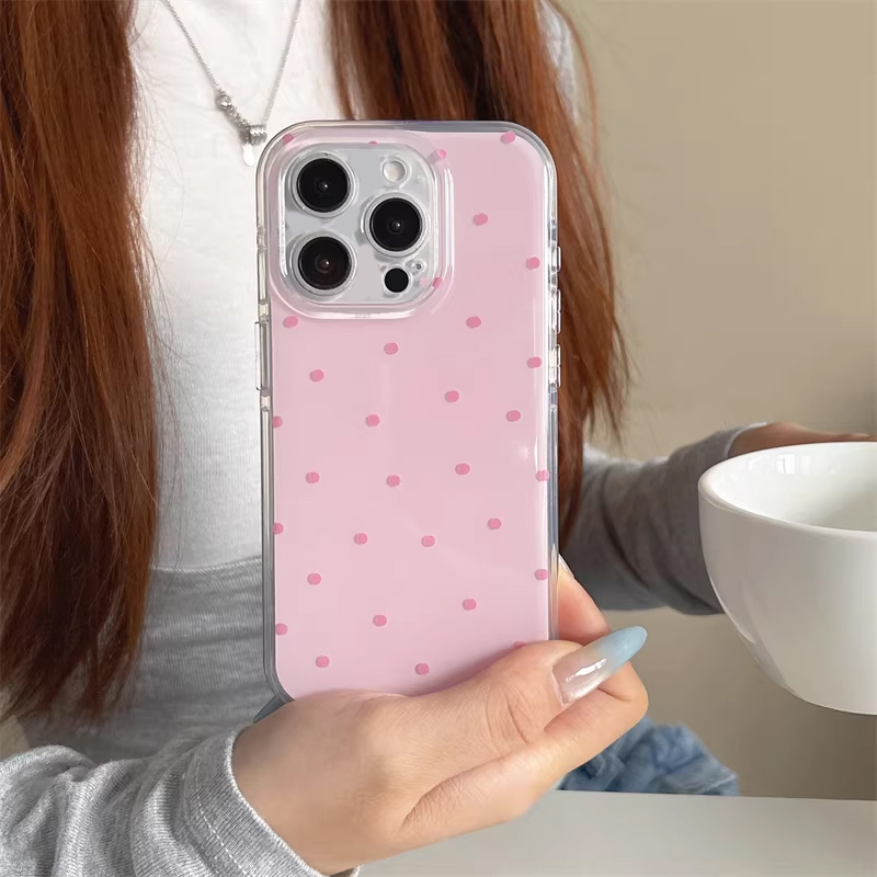 Koreański styl Ins Girl, prost – Phone Cases Pink recenzja i cena